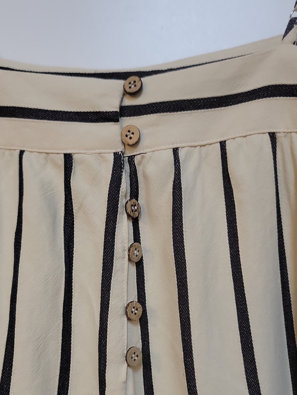Brady Striped Wide-Leg Jumpsuit - Cream/Black - Picture 6 of 15
